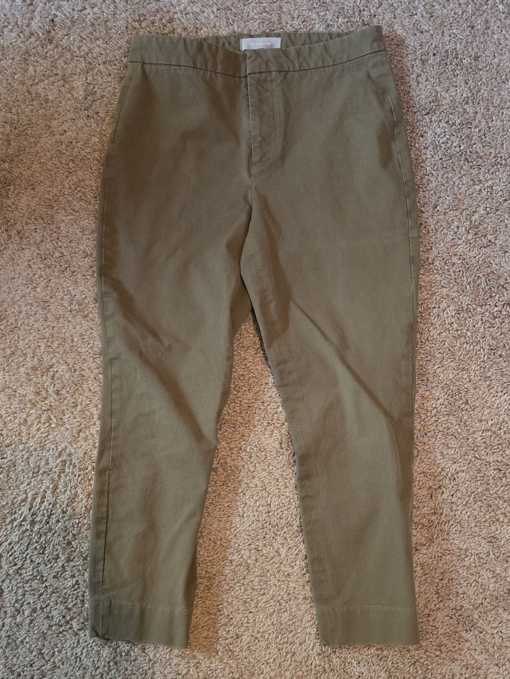 Everlane Olive Green Pants Size 6 94% Cotton